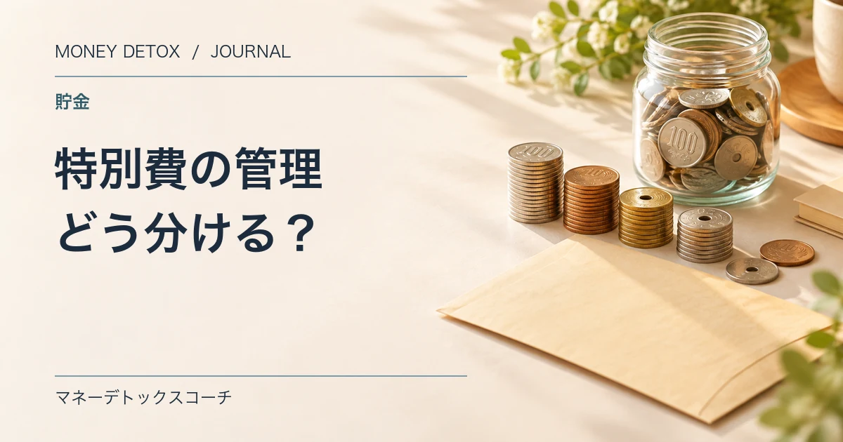 特別費の管理のしかた｜車検や冠婚葬祭を月割りにして貯金を崩さない